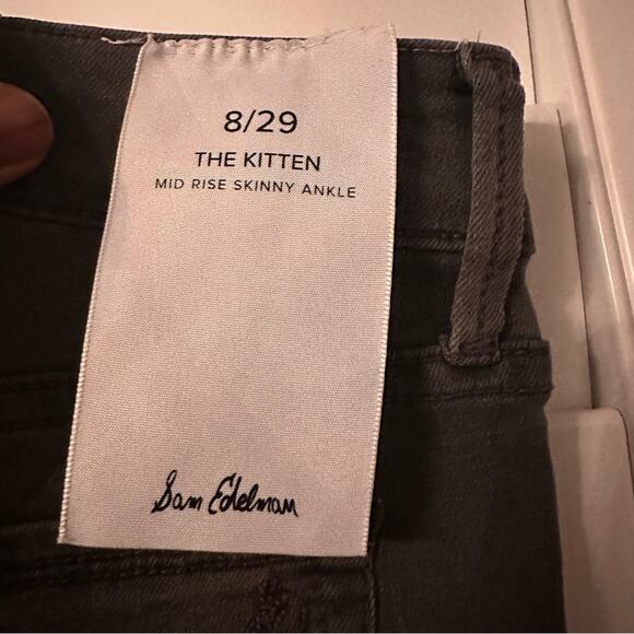 Sam Edelman “The Kitten” Mid-Rise Skinny Ankle Jeans – Mason Wash (Size 8/29) - Picture 9 of 13
